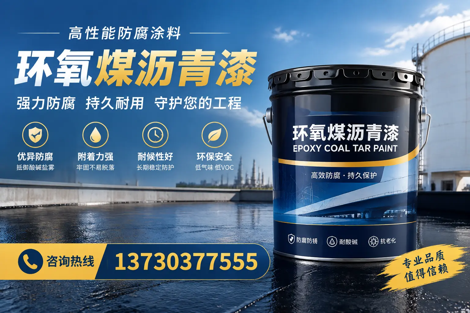 环氧煤沥青漆的耐久性分析,适合三沙的使用场景